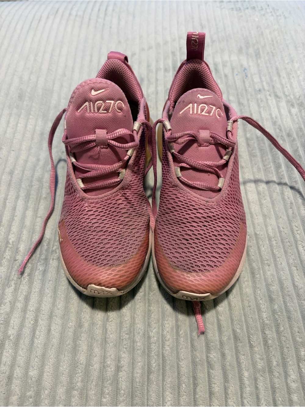 Nike Kids Air270 Pink Mauve Mesh Sneakers